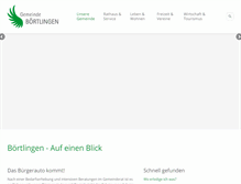 Tablet Screenshot of boertlingen.de